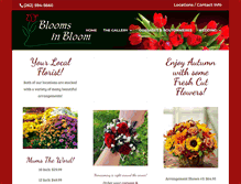 Tablet Screenshot of bloomsinbloom.com